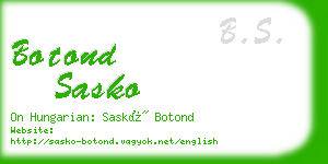 botond sasko business card